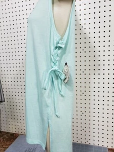 Girls Kids Juniors SO aqua Tank Top Size Small NEW Tie sides - Picture 1 of 3