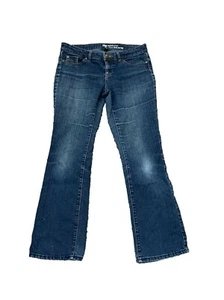 Gap Womens Jeans Size 4 Bootcut Fit Semi Evasse Stretch Dark Wash Factory Faded - Picture 1 of 9