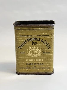 Vintage Philip Morris Zigarettendose. Englische Mischung USA "Über 30 Jahre" (leer, ohne Deckel) - Bild 1 von 7