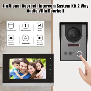 Intelligent Video Doorbell Intercom System Wide Camera 7in TFT Screens - Picture 1 of 30