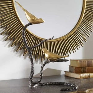 BIRDS ON A LIMB TWISTED IRON SCULPTURE UTTERMOST 19936 - Picture 1 of 5