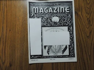 UDC United Daughters of the Confederacy Magazine 1985 April Flaggen der Konföderation. - Bild 1 von 3