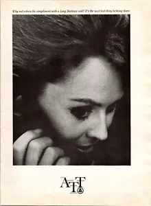 VINTAGE 1969 AT&T ATT PHONE LONG DISTANCE CALLING PRINT AD - Picture 1 of 1