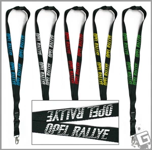 Schlüsselband bedruckt Opel RALLYE Kadett  C GTE 1,9E 1000er schwarz Lanyard - Bild 1 von 6