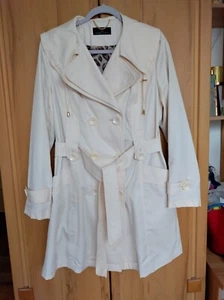 Mantel Trenchcoat 38 Creme Weiß Alfredo Pauly - Bild 1 von 12