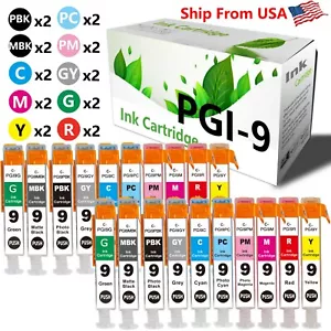 20PK PGI 9 PGI-9 Ink Cartridge for IX7000 Pro9500 Mark II Printer - Picture 1 of 2