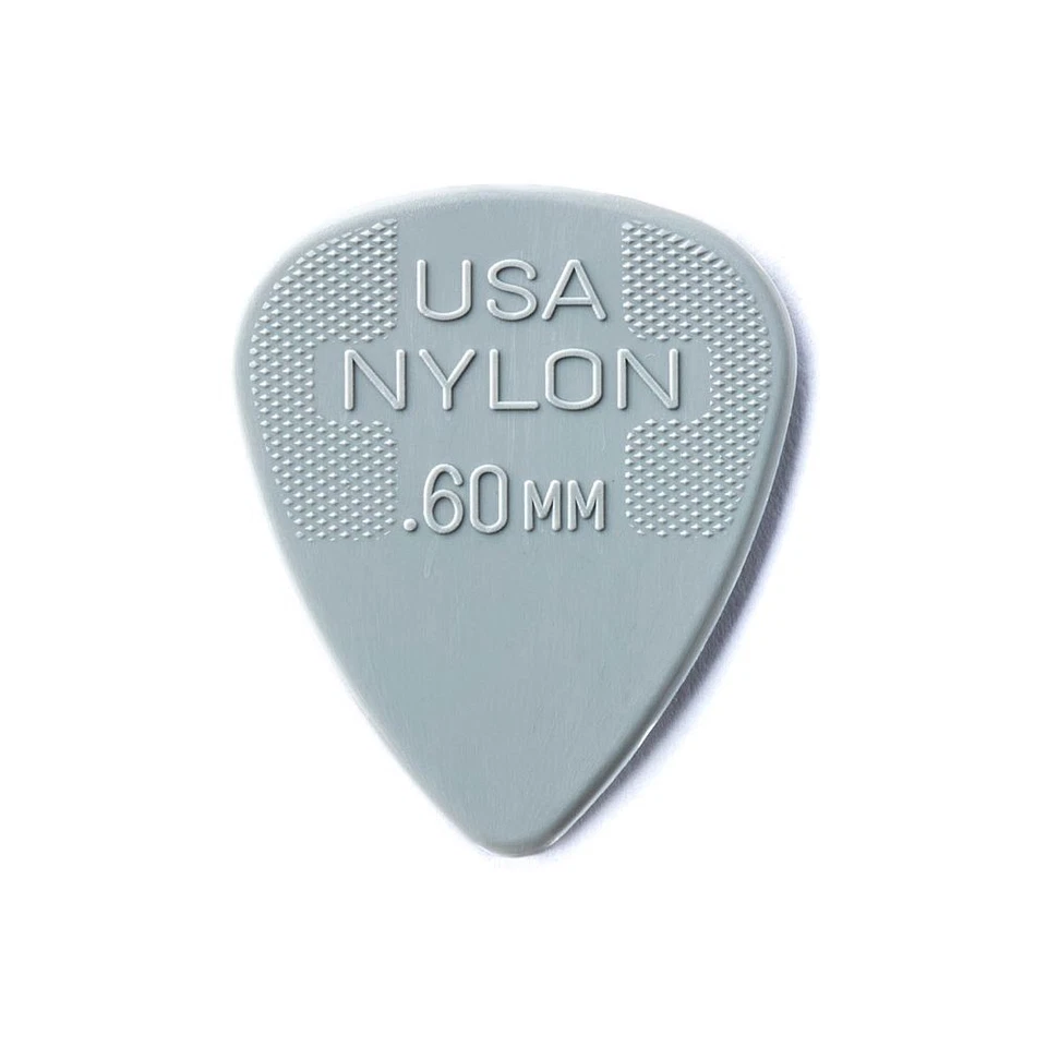 Jim DUNLOP 44p Nylon Guitar Pick .60mm 12 Pack