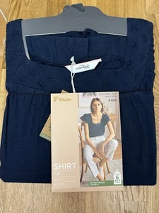 TCM Tchibo   Shirt  mit Stickerei in * Dunkelblau * Gr. M 40/42, Neu ! - Bild 1 von 3