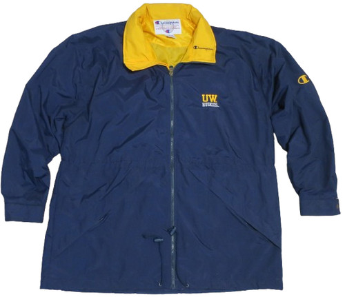 RARA giacca vintage Champion Coaches UW University of Washington Huskies XL