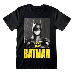 Official The Flash Movie Batman Keaton T-Shirt Black Unisex Superhero Fan Merch - Picture 1 of 6