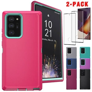 For Samsung Galaxy Note20 Note 20 Ultra Case Hybrid Phone Cover Screen Protector - Picture 1 of 54