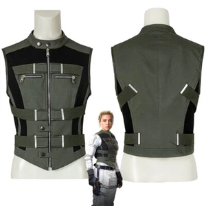 Black Widow Yelena Belova Costume Cosplay Vest Only Green Vest - Picture 1 of 4