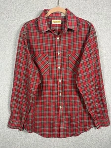 Vintage J.P. Austin Mens Large Plaid Western Button Up Shirt Cowboy Rodeo - Picture 1 of 17
