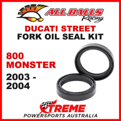 All Balls 55-120 Ducati 800 Monster 2003-2004 Fork Oil Seal Kit 43x54x11 - Image 1 of 2