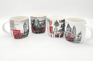 London Souvenir Mugs Tea Coffee Ceramic Individual Gift Box Big Ben Union Jack - Picture 1 of 10