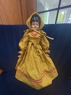 Muñeca China Vintage 17" Excelente Estado Marcada 5 Porcelana Cabeza Brazos Pies Foto 1 de 4