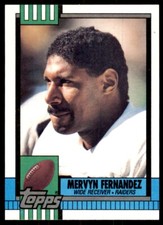 1990 Topps Mervyn Fernandez Football Cards #281