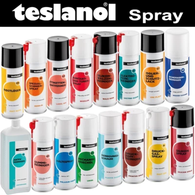 TESLANOL Spray Isopropanol Reiniger Lack Isolier Rostlöser Plastik Kälte Kunstst