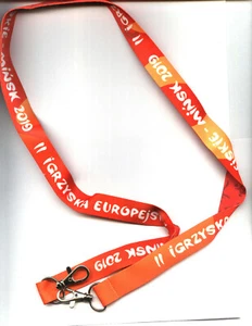 Cordón oficial Minsk 2019 equipo polaco 2dos Juegos Olímpicos Europeos Bielorrusia - Imagen 1 de 2