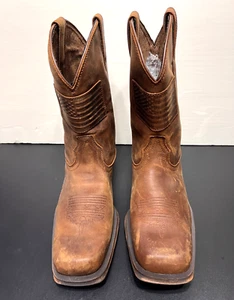 Ariat Mens FLAG WORKBOOTS 10D Circuit Patriot Weathered Tan Boots NEW $189 - Picture 1 of 11