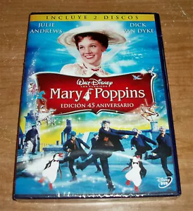 Mary Poppins Disney 2 DVD New Edition 45º Anniversary Musical (No Open) R2 - Picture 1 of 3