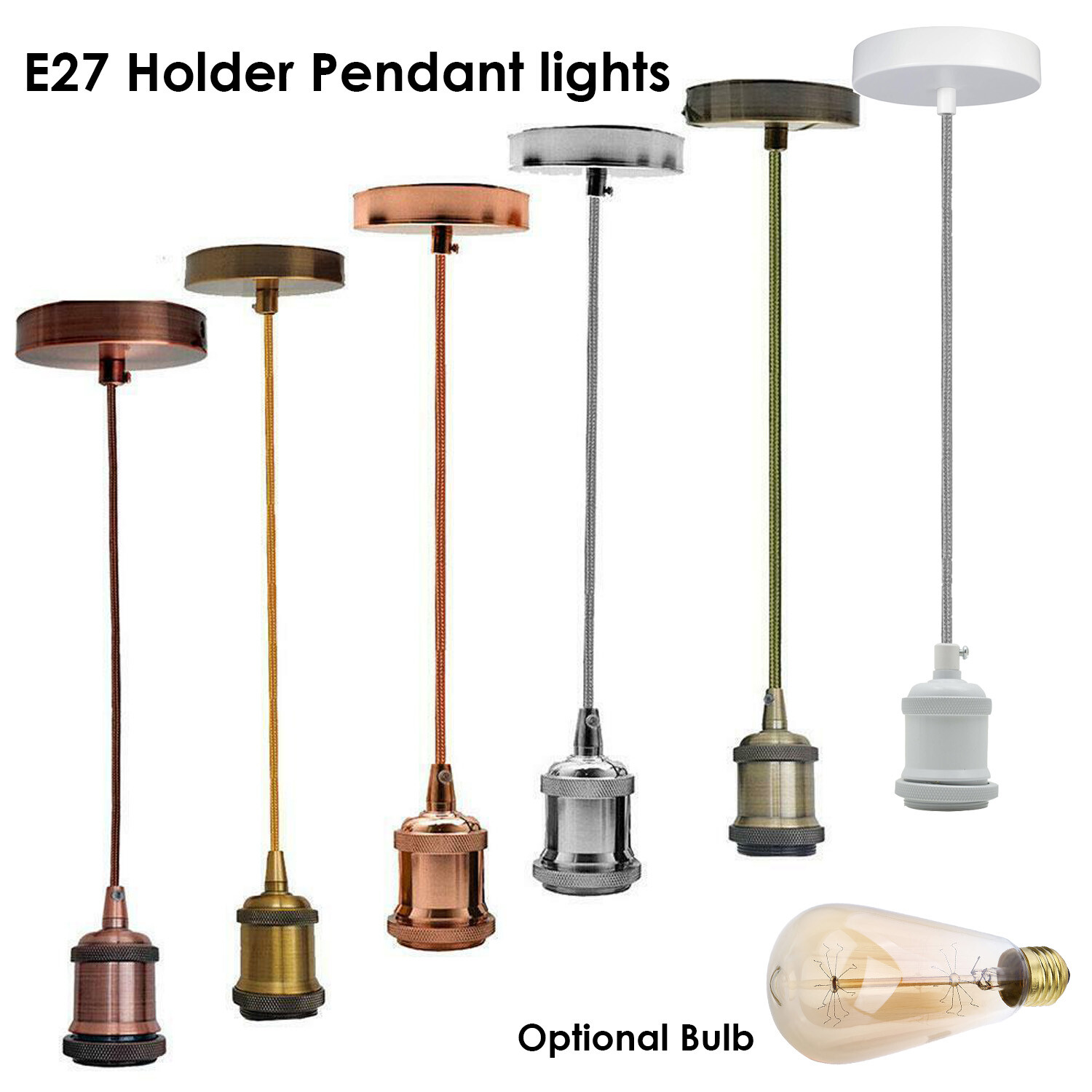 Vintage Industrial E27 Holder Ceiling 