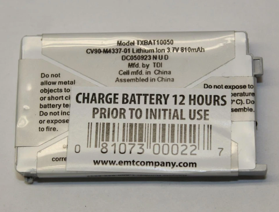 Batería de teléfono celular Kyocera TXBAT10050 Li-Ion 3.7V 810mAh para K4130 KX433 KX434 Foto 1 de 1