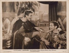 Henry Wilcoxon + Joseph Schildkraut in Cleopatra (1934) ❤⭐ Paramount Photo K 217
