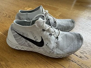 Nike Free 3.0 Flyknit "Oreo" Fitness Laufen Turnschuhe 718418-100 UK6,5 ** - Bild 1 von 7