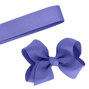 5 Yards Solid Periwinkle Grosgrain Ribbon Yardage DIY Crafts Bows USA - Picture 1 of 7
