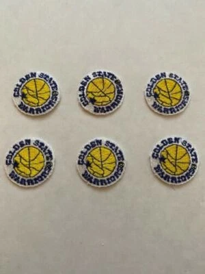 6 Small NBA Warriors patches.Same day Shipping. - Image 1 of 4