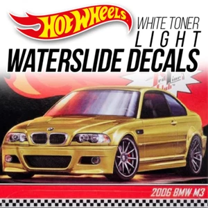 1/64 Scale BMW E46 M3 Head Tail Light WaterSlide Decal for Hot - Picture 1 of 5