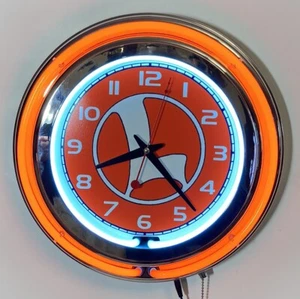 Lionel Trains Orange Logo Neon Wanduhr - Bild 1 von 4