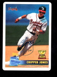 1997 RISING STARS PORCELAIN CHIPPER JONES BRAVES AUTO #ED 107/500 - Picture 1 of 2