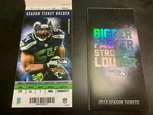 Seattle Seahawks 2013 Full Season Ticket Book - Super Bowl Champion Year - Picture 1 of 2