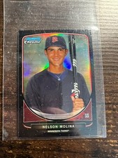 A113,733 - 2013 Bowman Chrome Mini Black Refractors #281 Nelson Molina/25