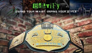 RIC FLAIR BIG Gold World Heavyweight Wrestling Championship Replica Title Belt - Picture 1 of 8