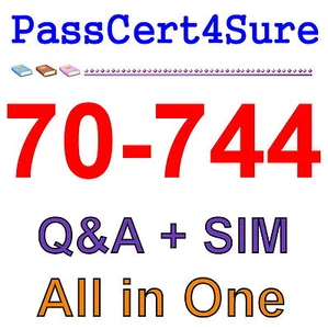 Best Exam Practice Material For 70-744 exam Q&A+SIM - Picture 1 of 1