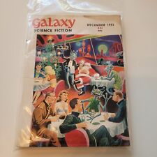 Vtg "GALAXY SCIENCE FICTION" Dec. 1951 Santa Christmas Ed. Alien Book Magazine