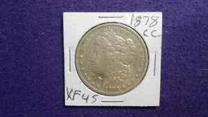 Dollaro d'argento Morgan 1878 cc Carson City primo anno - Foto 1 di 2
