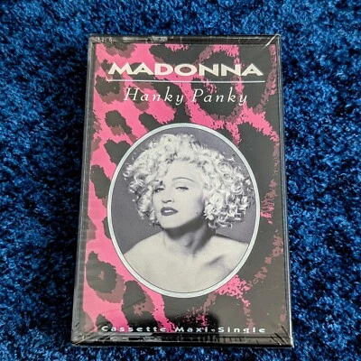 MADONNA SEALED HANKY PANKY CASSETTE MAXI BLACK BOX TAPE US 1990 I'm Breathless - Image 1 of 4