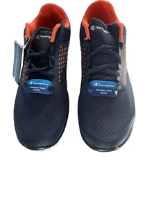 Champion Memory Foam NavyBlack Orange Mesh Lace Up Athletic Sneakers Men's Sz 10 - Picture 1 of 11