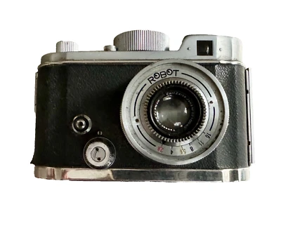 Robot II Kamera mit Objektiv Tessar, Carl-Zeiss-Jena 2,8f=3,3/4cm Guter Zustand! - Bild 1 von 4