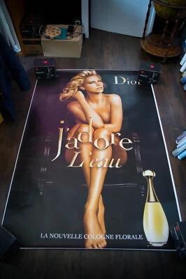 Póster de moda publicitario vintage francés grande Dior Charlize Theron F original Foto 1 de 4