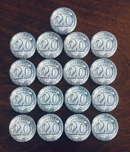 Piezas oficiales de juego adicionales/repuesto del sheriff of Nottingham (juego de 20 monedas de valor) - Imagen 1 de 1
