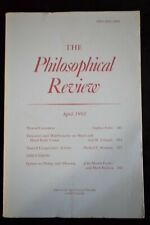 The Philosophical Review April 1992 Cornell University Vol. 101 No. 2