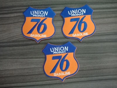3 pcs 76 GASOLINE Oil MotoGP Racing Sport Patch Iron on Embroidered or Sew on  - Image 1 of 4