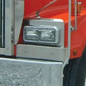 1996+ Western Star Constellation Headlight Fender Guard - Stainless Steel - Foto 1 di 1
