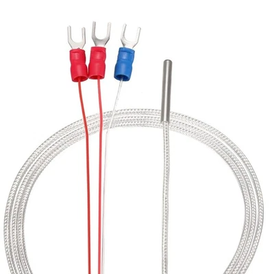Practical PT100 Temperature Sensor Probe 3 Terminal 3 3ft Cable Length - Image 1 of 4