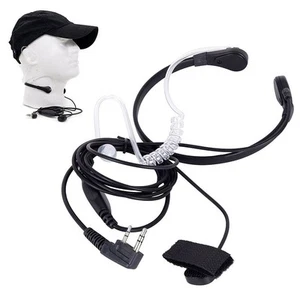 In-Ear Speaker Finger Throat Mic Earpiece Earphone For Baofeng BF-888S UV-3R kit - Zdjęcie 1 z 12